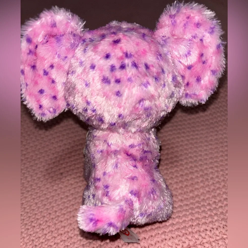 Ty Beanie Boos Eva Pink Elephant Plush